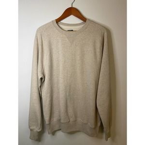 J. Crew Vintage Fleece Men's Sweatshirt Size Large, Light Gray
